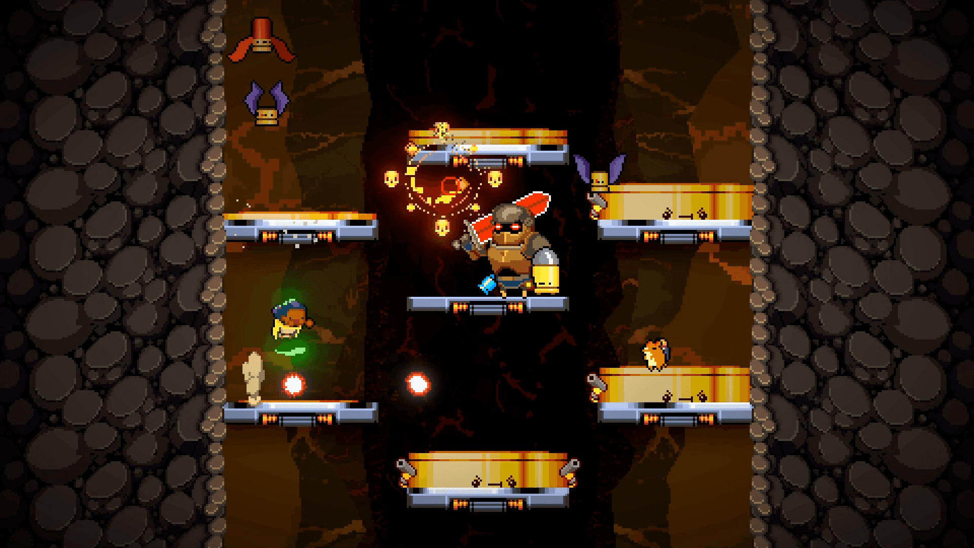 Exit the Gungeon - Combat while jumping between six elevator platforms