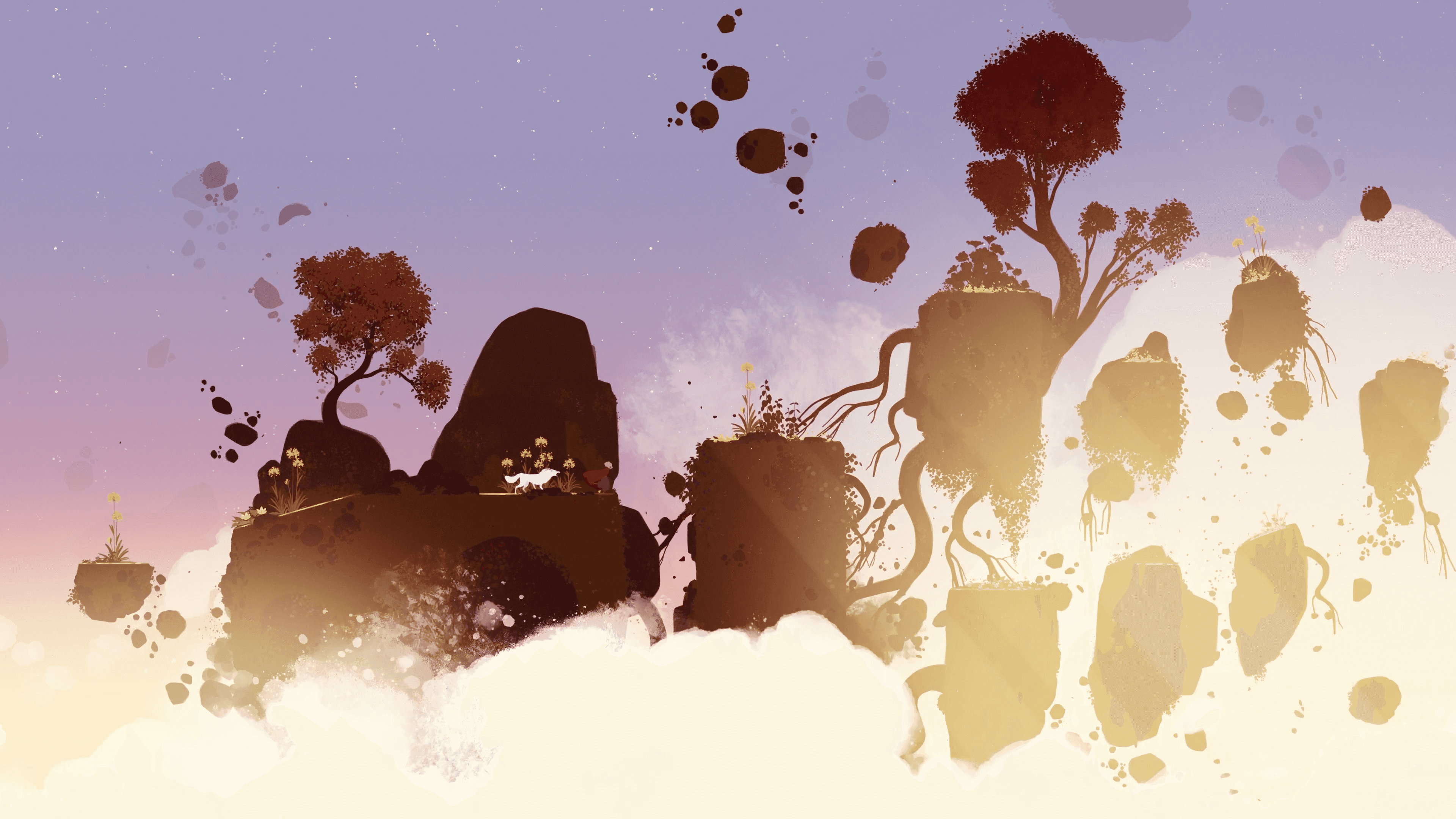 Platforming in the sky.