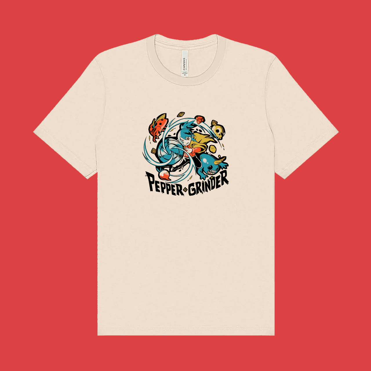 Pepper Grinder Drill Rush T-Shirt (Soft Cream) merchandise