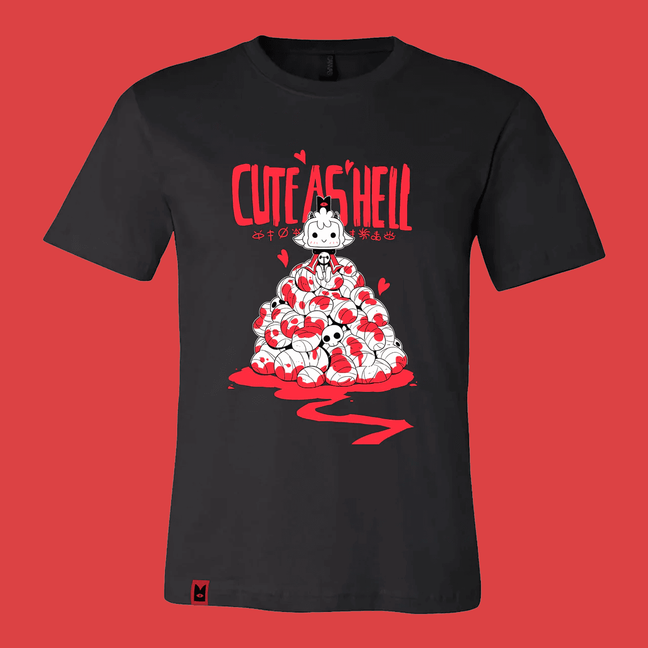 Cult of the Lamb Cute As Hell T-Shirt (Black) merchandise