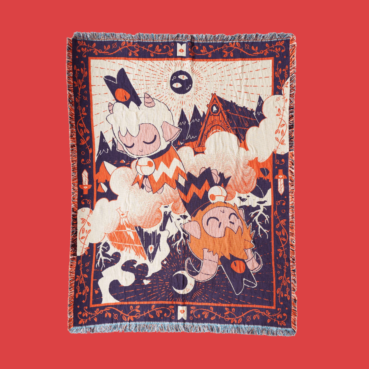 Cult of The Lamb Blanket – Duality of Lamb merchandise