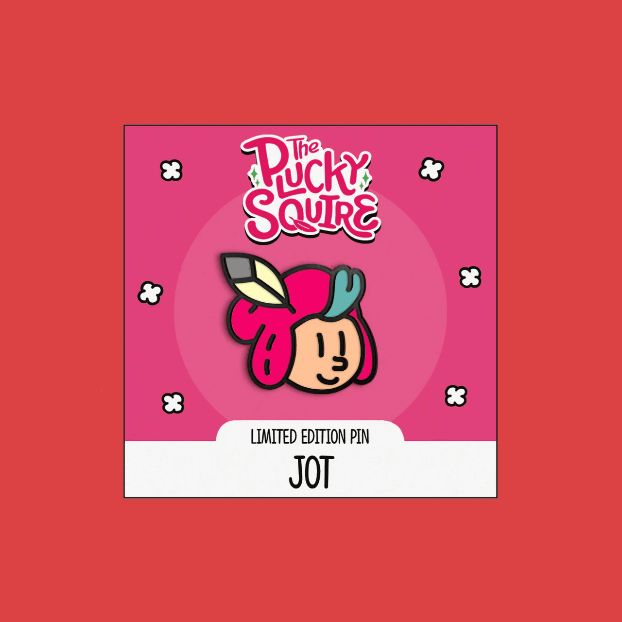 The Plucky Squire Jot Enamel Pin merchandise