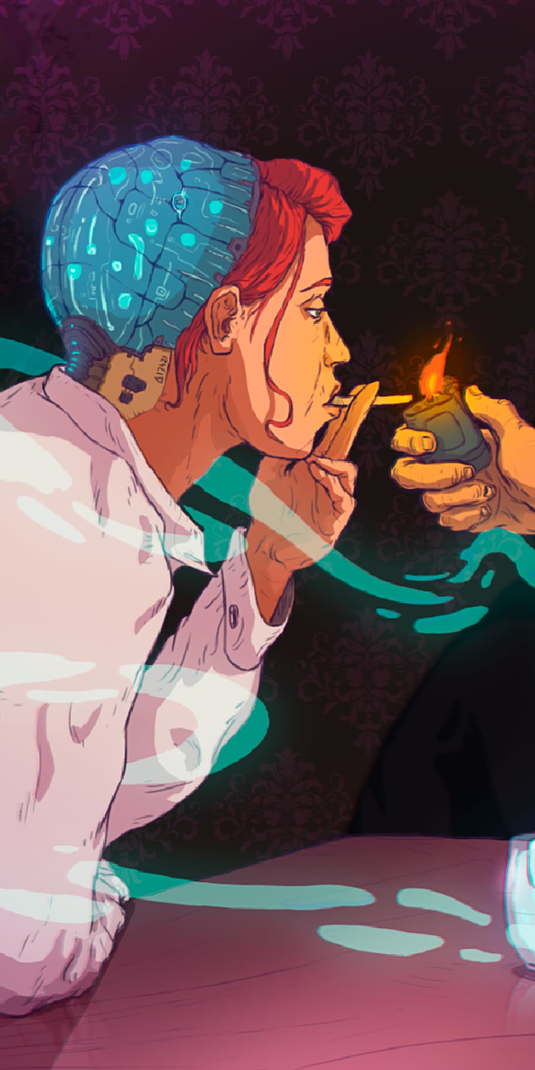 v1638401216/mothership/red strings club/red strings club mothership poster