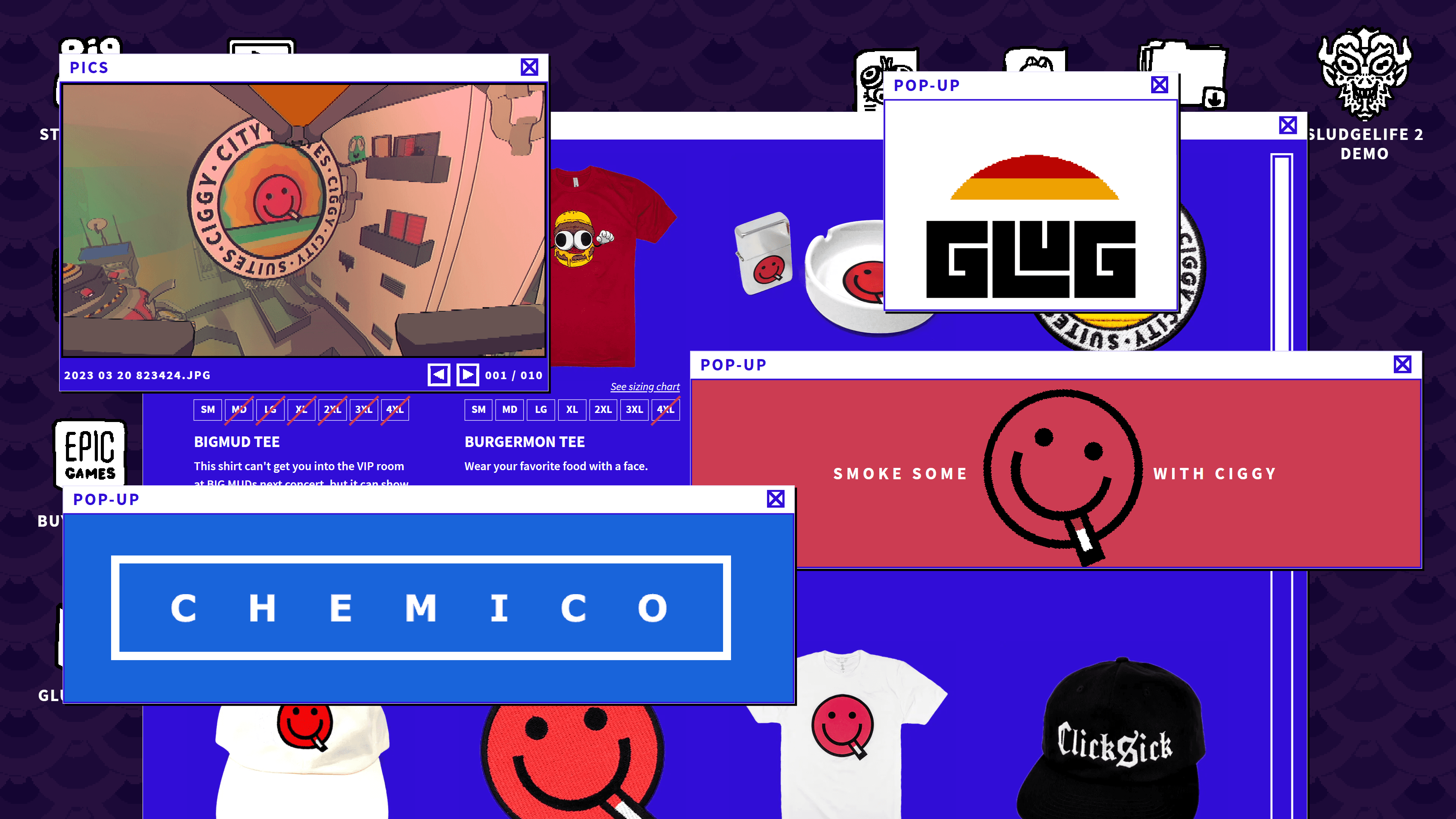 Screenshot of Sludge Life website