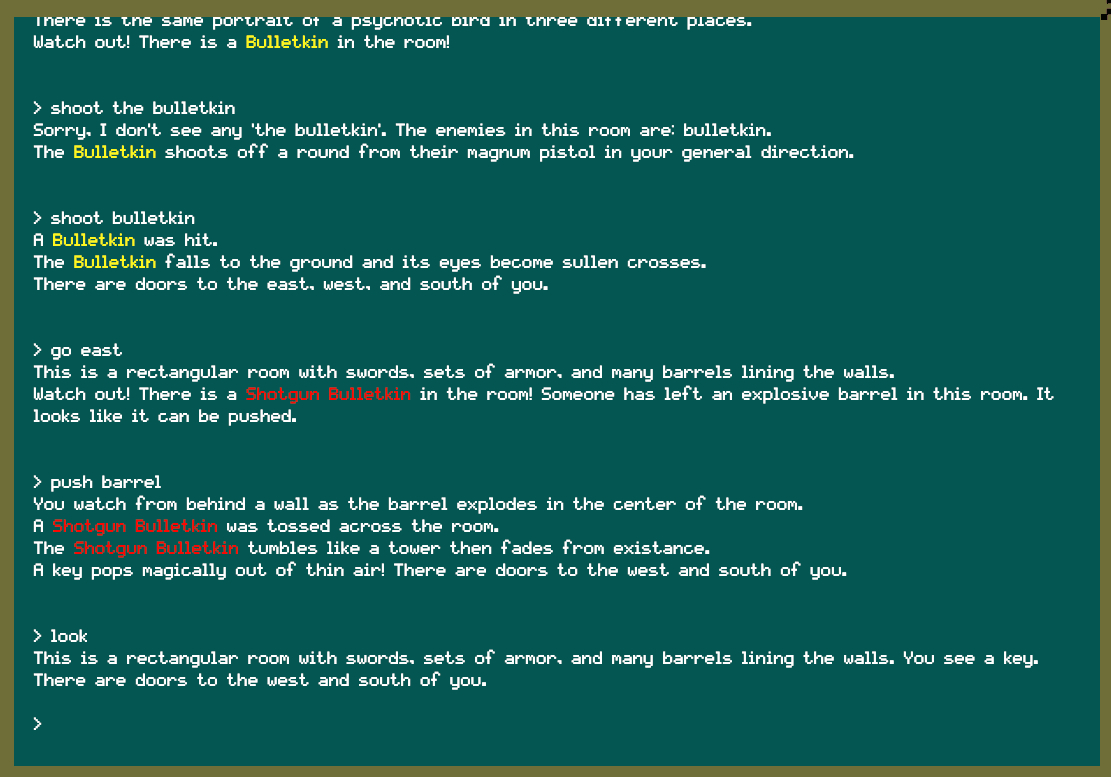 Gungeon Text Adventure